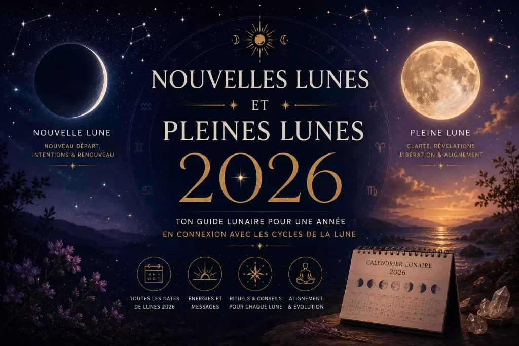 Nouvelles lunes et pleines lunes 2026