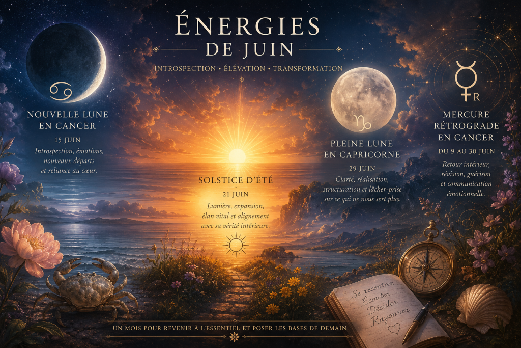 les énergies du mois de Juin 2026