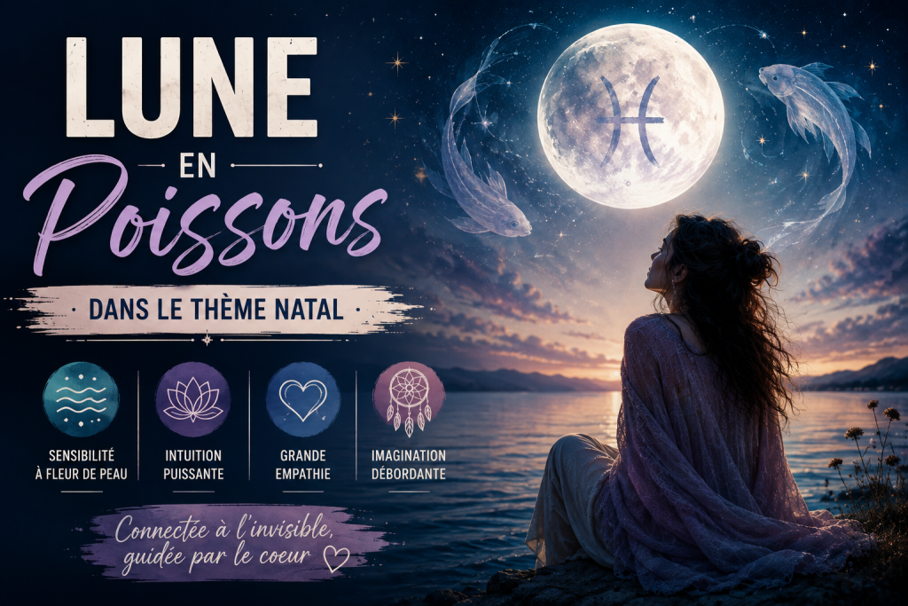Lune en Poissons dans le thème natal